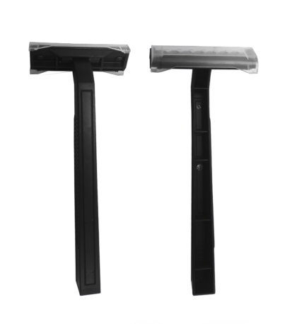 Front And Back Of Black Twin Razor (Product Image)