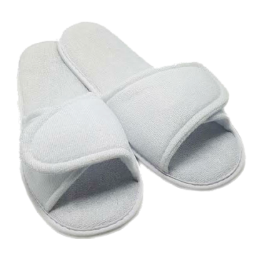 Open Toe Slippers With Velcro Closure 100 pairs/cs