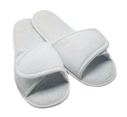 Open Toe Slippers With Velcro Closure 100 pairs/cs - Inroom.ca