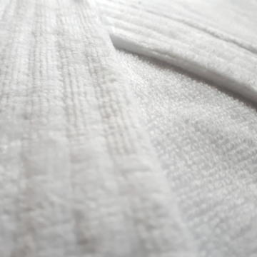 Close up, white, towel, linen