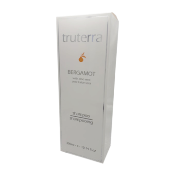 Truterra Bergamot Shampoo Retail Box (Product Image)
