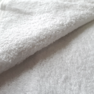 Close up of plain white towel (Product Image)