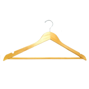 Natural Finish Hanger With Sliver Hook (Product Image)