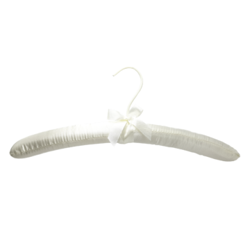 Satin Padded Ivory Hanger (Product Image)