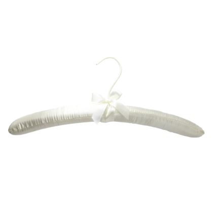 Satin Padded Ivory Hanger (Product Image)